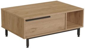 Kavos staliukas Kalune Design ON2-S, riešuto sp., 90 cm x 60 cm x 37.6 cm