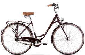 Dviratis miesto Romet Pop Art LUX, 28 ", 18" rėmas, bordo sp.