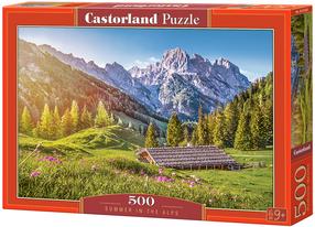 Pusle Castorland Summer In The Alps 500 el. B-53360, 33 cm x 47 cm, 500 tk, mitmevärviline