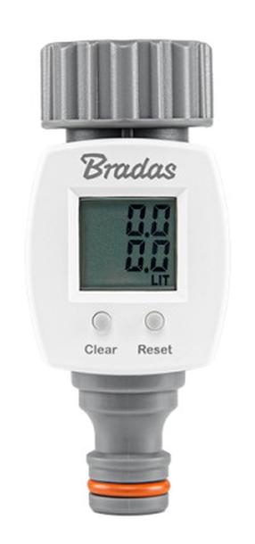 Счетчик на воду Bradas White Line, пластик, 3/4"