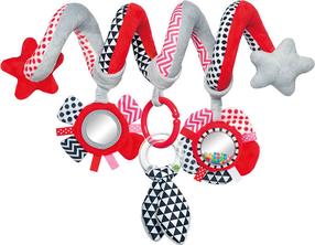 Игрушка для коляски Canpol Babies Zig Zag, красный цв.