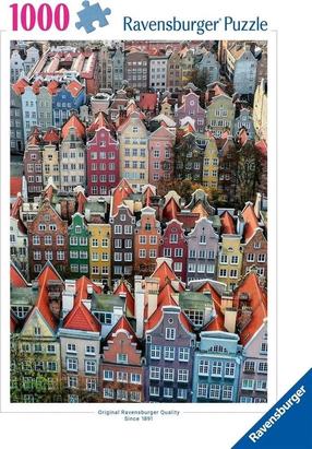 Puzle Ravensburger Gdansk, 70 cm x 50 cm, 1000 gab., daudzkrāsaina