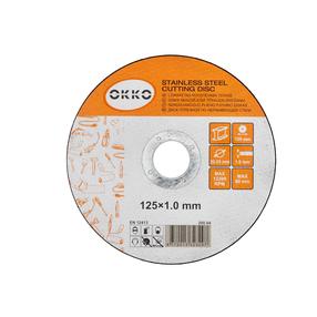 Griešanas disks leņķa slīpmašīnām Okko 200.04, 125 mm x 1.0 mm x 22.23 mm