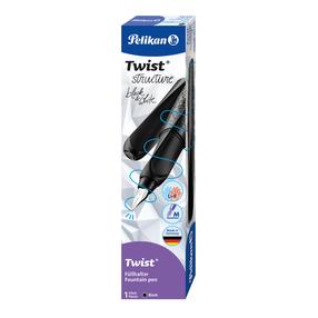 Plunksnakotis Pelikan Twist Structure P457, kairiarankiams/dešiniarankiams, juoda sp.
