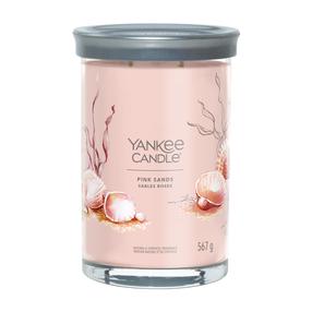 Žvakė, aromatinė Yankee Candle Signature Tumbler Pink Sand, 100 h, 567 g, rožinė sp.