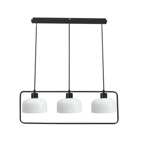 Šviestuvas kabinamas Candellux Lighting Zodiac, E27, 3 x 40 W, balta sp. / juoda sp.