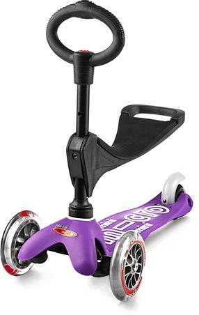 Детский самокат Micro Mini 3in1 Deluxe, фиолетовый цв.