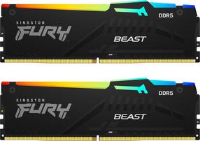 Operatyvioji atmintis (RAM) Kingston Fury Beast RGB, DDR5, 16 GB, 5200 MHz