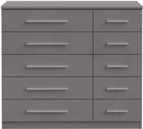 Komoda Forte PRUK223L-M971, pilka sp., 88.5 cm x 41.6 cm x 99.9 cm
