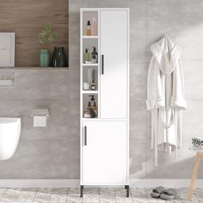 Laisvai pastatoma vonios spinta Kalune Design Multi Purpose VI2-W, balta sp.