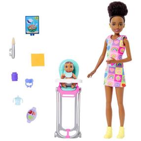 Товар с повреждённой упаковкой. Кукла с аксессуарами Mattel Barbie Skipper Babysitters Inc HTK34, 29 см, многоцветный