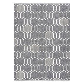 Kilimas vidaus Hakano Wink Hexagon, pilka sp., 150 cm x 80 cm