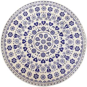 Vonios grindų kilimėlis Foutastic Venice 359CHL4241, mėlyna sp., 140 cm x 140 cm, Ø 140 cm