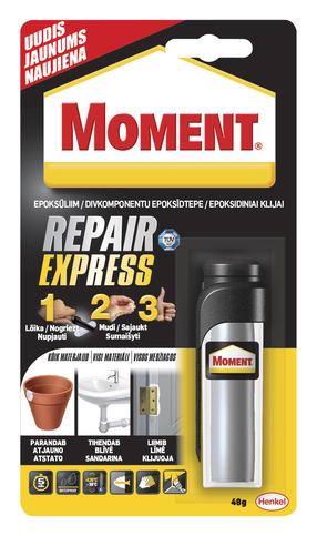 Klijai epoksidiniai Moment Repair Express, 0.048 kg, balta sp.