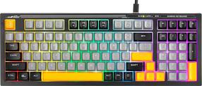 Laidinė žaidimų klaviatūra Marvo Soldat K638B, Anglų (US), juoda sp./geltona sp./pilka sp.