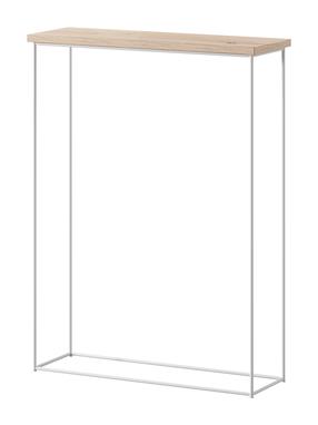 Konsoles galds ADRK Sili, ozola krās./balts krās., 60 cm x 20 cm x 80 cm