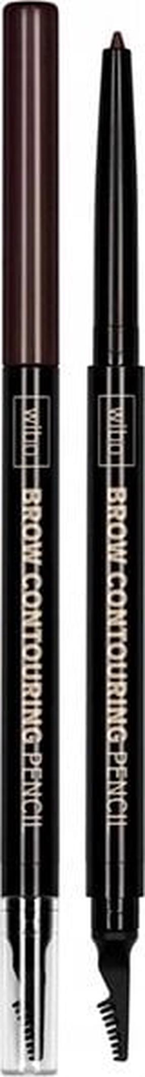 Uzacu zīmulis, ar birsti Wibo Brow Contouring Pencil, 1 g, brūna krās. 02