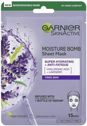 Sejas maska Garnier SkinActive Moisture Bomb Super Hydrating + Anti-Fatigue
