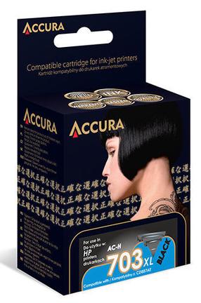 Rašalinio spausdintuvo kasetė Accura AC-H703XLB, juoda, 22 ml