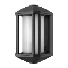 Āra sienas lampa Quintiesse Castelle S, 60W, E27, IP44, melna krās., 15.2 cm x 29.2 cm