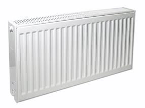 Radiators Purmo Compact, 160 cm x 40 cm, sānu pieslēgums, 1541 W, balta krās.