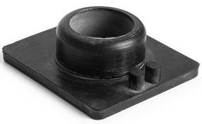 Treniruoklių priedas Gymstick Rubber Foot, juoda sp.