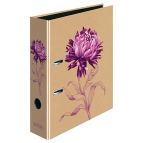Mapes reģistri Herlitz Chrysanthemum, A4, dokumentiem Brūna krās./Violeta krās.