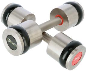 Svarmenų rinkinys HMS Chrome Dumbbells, 2 x 9 kg