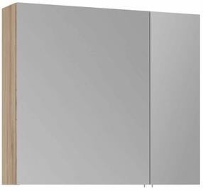 Piekarināms vannas istabas skapis ar spoguli Kalune Design Side, ozola krās., 16 cm x 79 cm x 66 cm