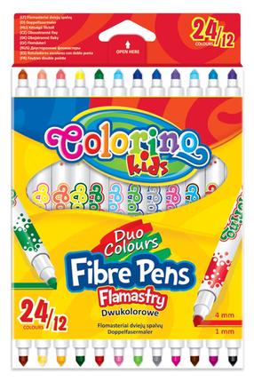 Фломастер Colorino 32353PTR, сдвоенные пусеты, 12 шт.