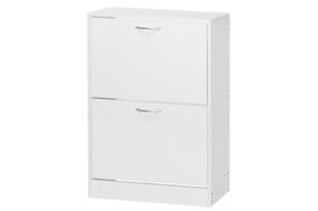 Batų lentyna 4Living, balta, 24 cm x 60 cm x 80 cm