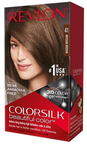 Plaukų dažai Revlon Colorsilk Beautiful Color, brown medium sp., Brown Medium 41, 59.1 ml