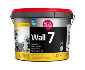 Sienu krāsa Vivacolor Wall 7, balts krās., 2.7 l