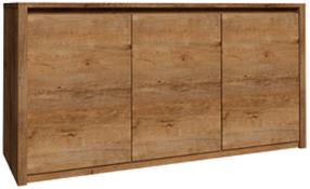 Kumode Gala Meble Montana K3D, brūngans krās., 80 cm x 130 cm x 43 cm