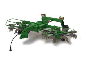 Žaislinis plūgas Jamara Windrower Twin Roto 412411, 1:16, žalia sp.