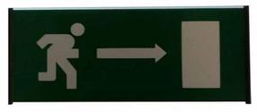 Знак эвакуации Points to EXIT, 15.5 см x 6 см