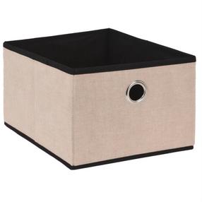 Daiktadėžė, daiktų saugojimo Storage Solutions No-Woven, smėlio sp., 32 x 25 x 18 cm