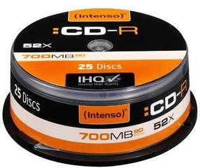 Įrašomas kompaktinis diskas Intenso, 700 MB, 25vnt.