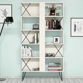 Pastatoma lentyna Kalune Design Extra 845HCT3633, kreminė sp., 167.3 cm x 90 cm x 22 cm