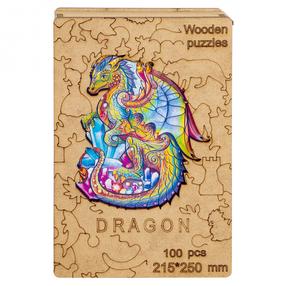 Medinė dėlionė Dragon WPD, 100 vnt.