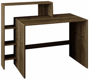 Rašomasis stalas su lentyna Kalune Design Amber 382NRC1420, 55 cm x 121.8 cm, 96 cm, riešuto sp.