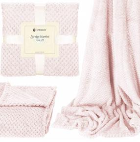 Pleed Springos Lovely Blanket HA7094, heleroosa v., 150 cm x 200 cm
