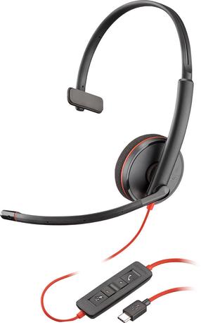Vadu austiņas Plantronics BlackWire C3210, melna krās.