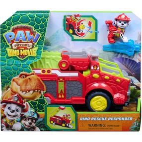 Transporto priemonė su figūrėle Spin Master Paw Patrol: The Dino Movie Dino Rescue Responder, įvairių spalvų