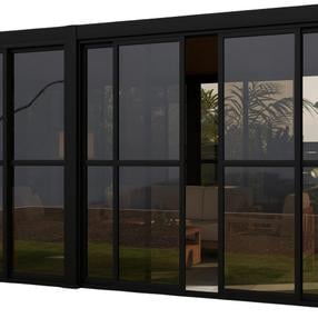 Siena pavėsinei Home4you Mirador 111, 236.5 cm, juoda sp.