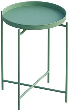 Kavos staliukas Kalune Design SHB-007-D, žalia sp., 46 cm x 46 cm x 56 cm