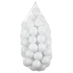 Kamuoliukų rinkinys baseinui Kalune Design Bubble Pops, ⌀ 7 cm, 50 vnt, balta sp.