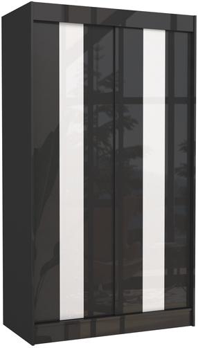 Spinta ADRK Karen, balta sp./juoda sp., 61 cm x 120 cm x 215 cm