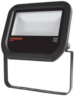 Prožektor ilma liikumisandurita, seinakinnitus Ledvance 4058075001107, 50 W, 5000 lm, 3000 °K, IP65, must v.