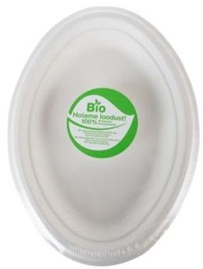 Vienkartinės lėkštės GoGreen, Ø 19 cm, 20 cm, 10 vnt.